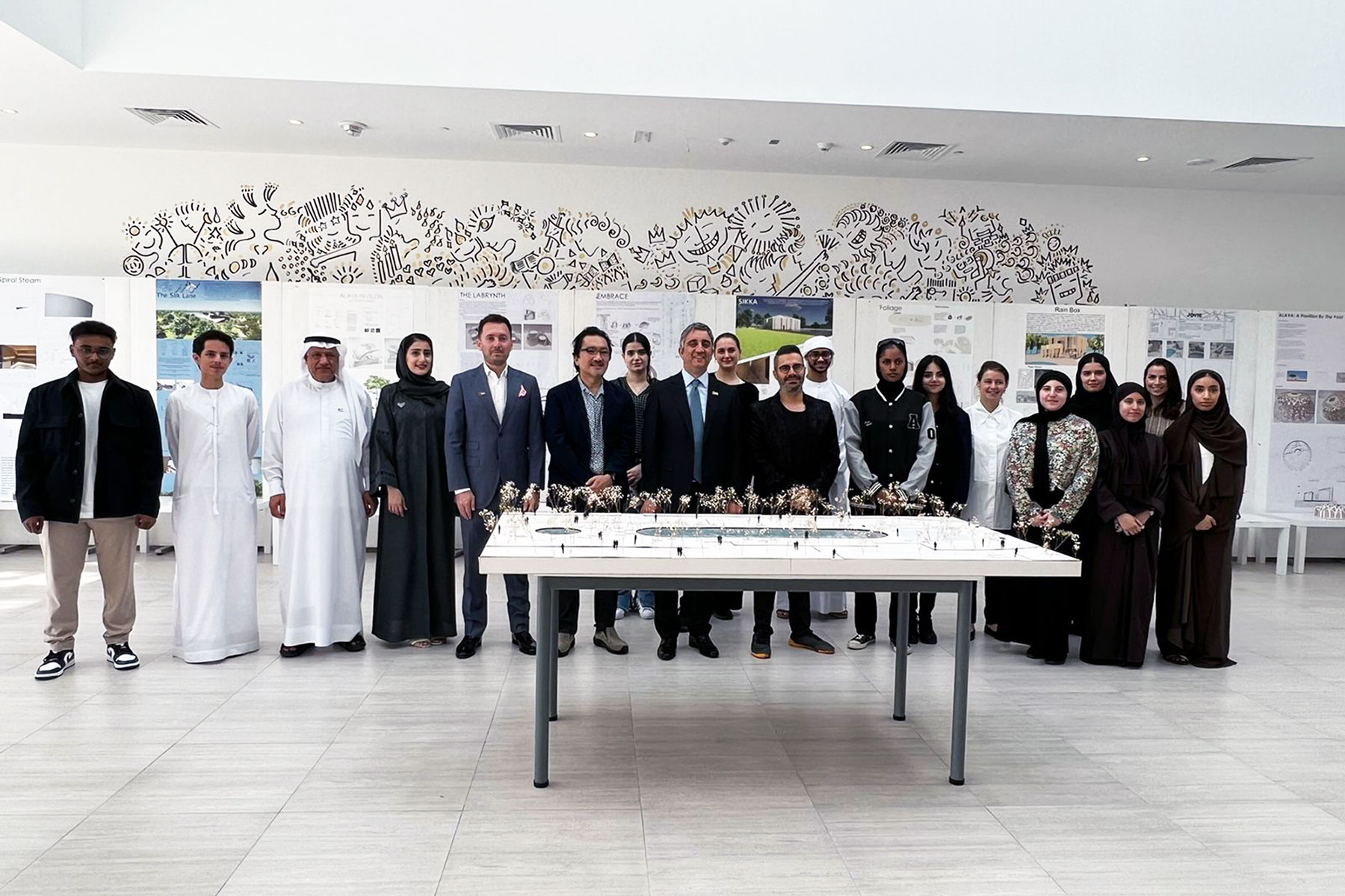 Majid Al Futtaim jury members screen students’ projects for Architecture Competition