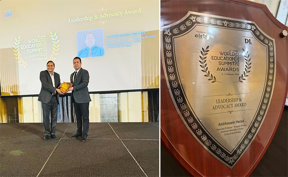 Dr. Amir Heravi award photo