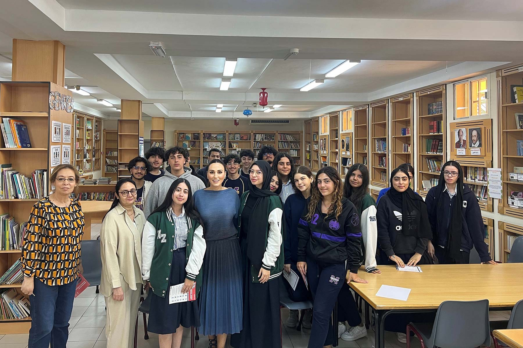 Dr. Muriel Tahtouh Zaatar, Judge at the 9th STEM Exhibition Organized by Al Mawakeb School Al Barsha