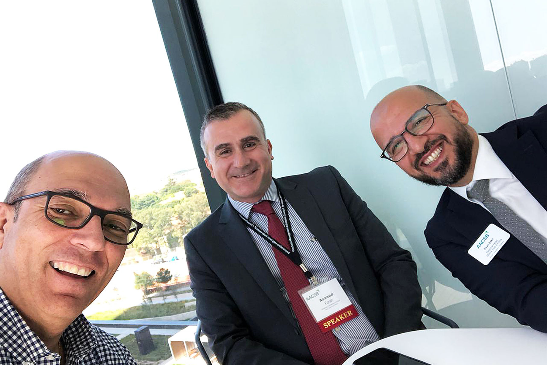 Professor Sherif Kamel, Mr. Ihsan Zakri, and Dr. Assaad Farah